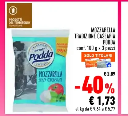 Mozzarella Tradizione Casaria Podda