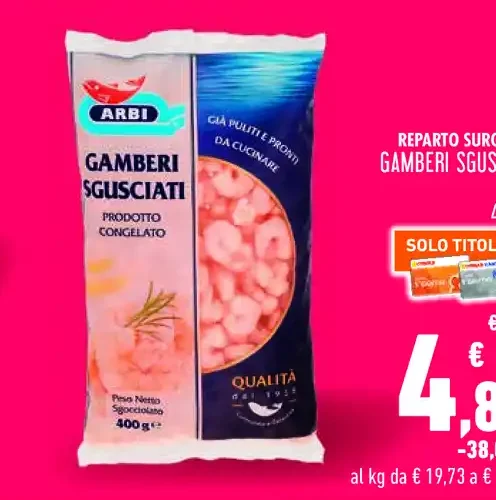 Gamberi sgusciati Arbi