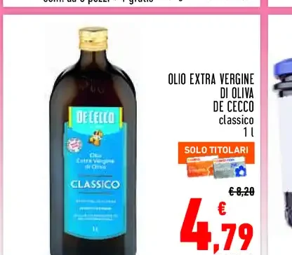 Olio extra vergine di oliva De Cecco