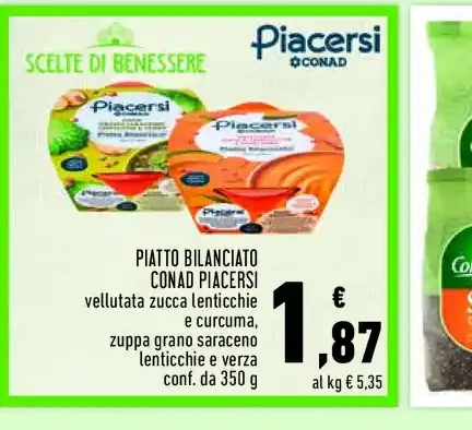 Piatto bilanciato zuppa di legumi