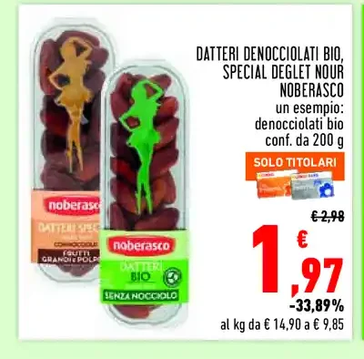 Datteri denocciolati biologici