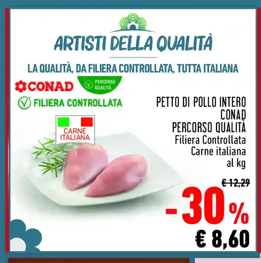 Petto di pollo intero