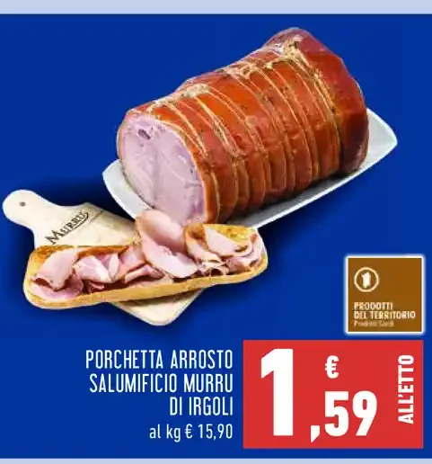 Porchetta arrosto Salumificio Murru di Irgoli