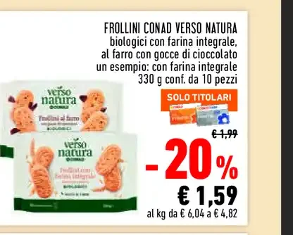 Frollini biologici Verso Natura Conad