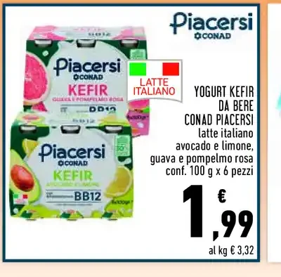Yogurt kefir Piacersi Conad