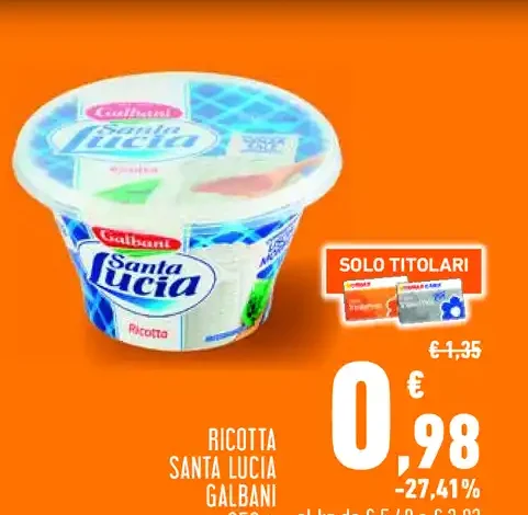 Ricotta Santa Lucia Galbani