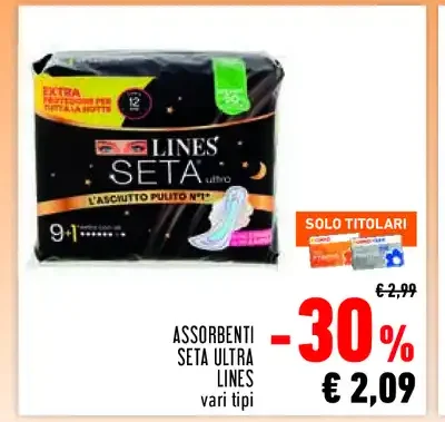 Assorbenti Seta Ultra Lines