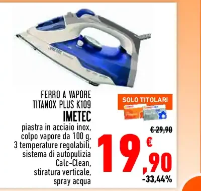 Ferro da stiro a vapore Imetec