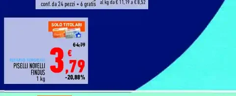 Piselli novelli Findus