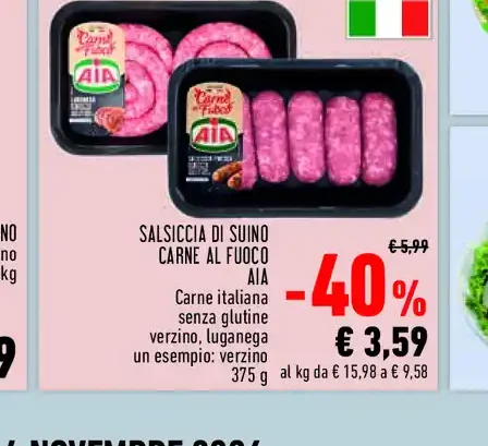 Salsiccia di suino
