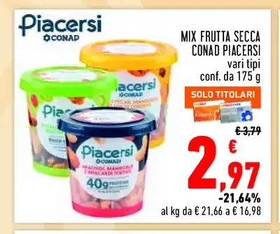 Mix frutta secca Conad Piacersi