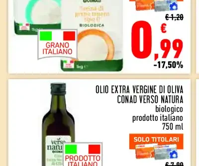 Farina di grano tenero italiano Conad Verso Natura