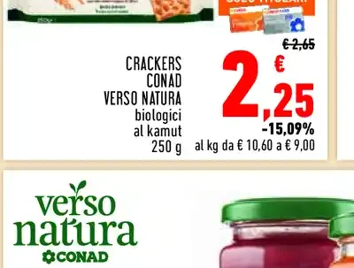 Crackers Conad Verso Natura