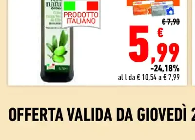 Olio extra vergine di oliva Conad Verso Natura