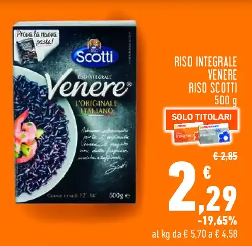 Riso integrale Venere Riso Scotti