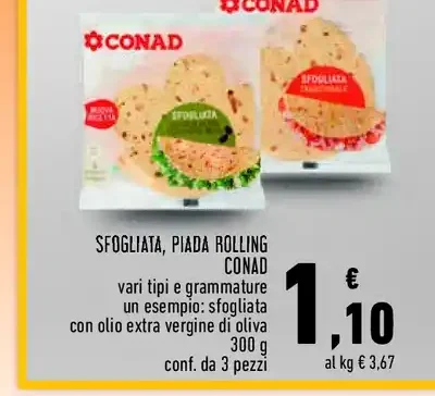 Sfogliata o piada Rolling Conad