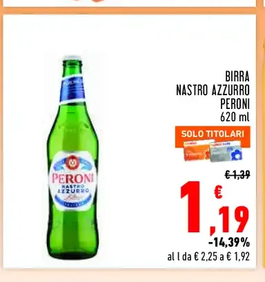 Birra Nastro Azzurro Peroni