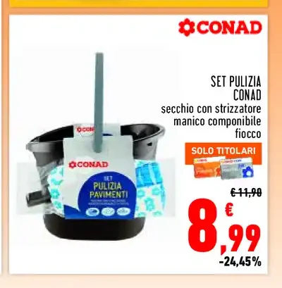 Set pulizia pavimenti Conad