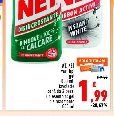 Gel disincrostante WC Net