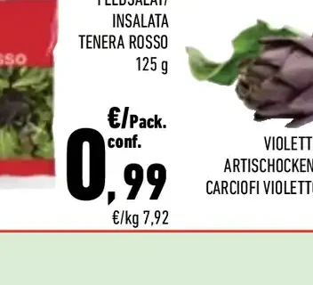 Insalata tenera rosso