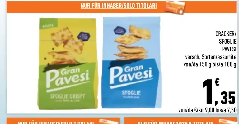 Cracker Sfoglie Pavesi