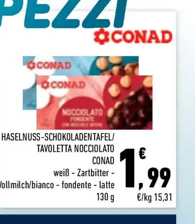 Tavoletta di cioccolato alle nocciole