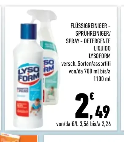 Detergente liquido Lysoform