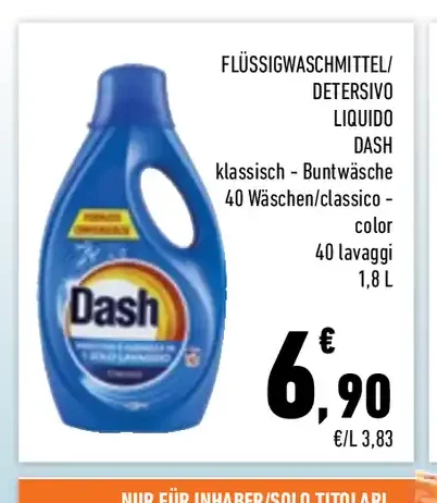 Detersivo liquido Dash