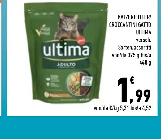 Croccantini per gatti Ultima