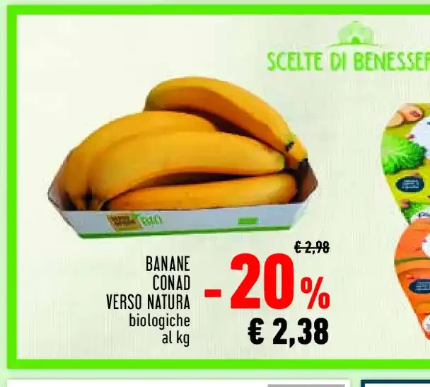 Banane Conad Verso Natura biologiche