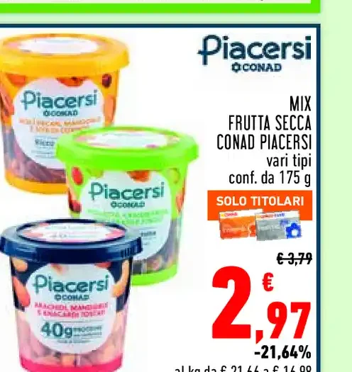 Mix frutta secca Conad Piacersi