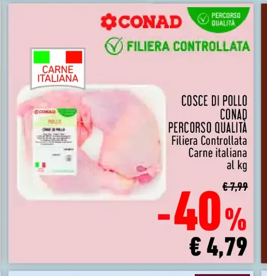 Cosce di pollo Conad
