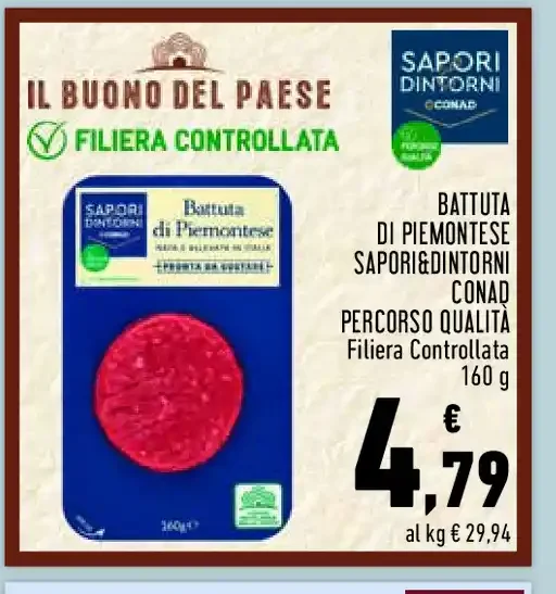 Battuta di piemontese Sapori&Dintorni Conad
