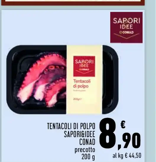 Tentacoli di polpo Sapori&Idee Conad
