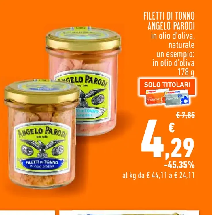 Filetti di tonno Angelo Parodi