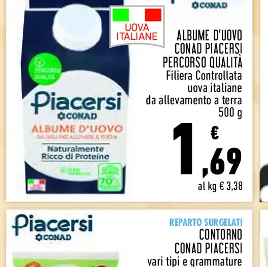 Albume d'uovo Conad Piacersi