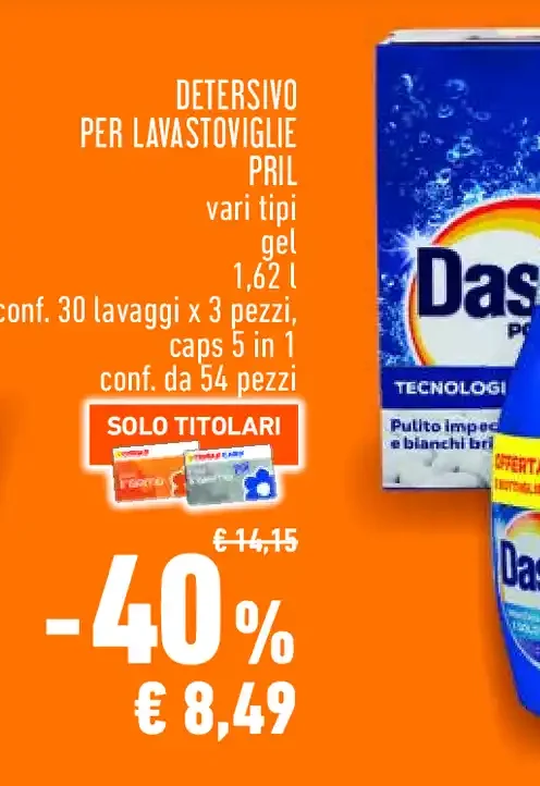 Detersivo per lavastoviglie Pril