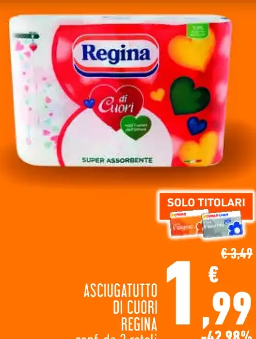 Asciugatutto di cuori Regina