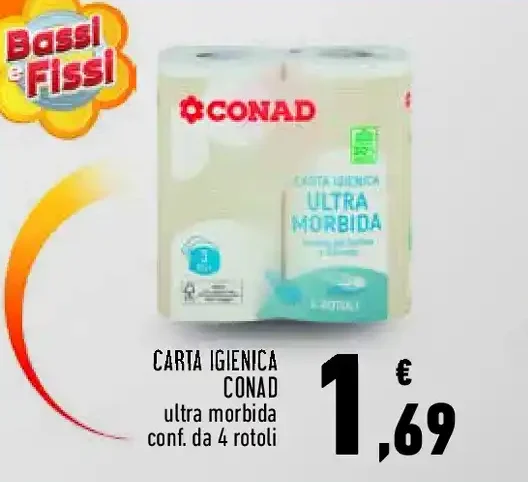 Carta igienica Conad Ultra Morbida