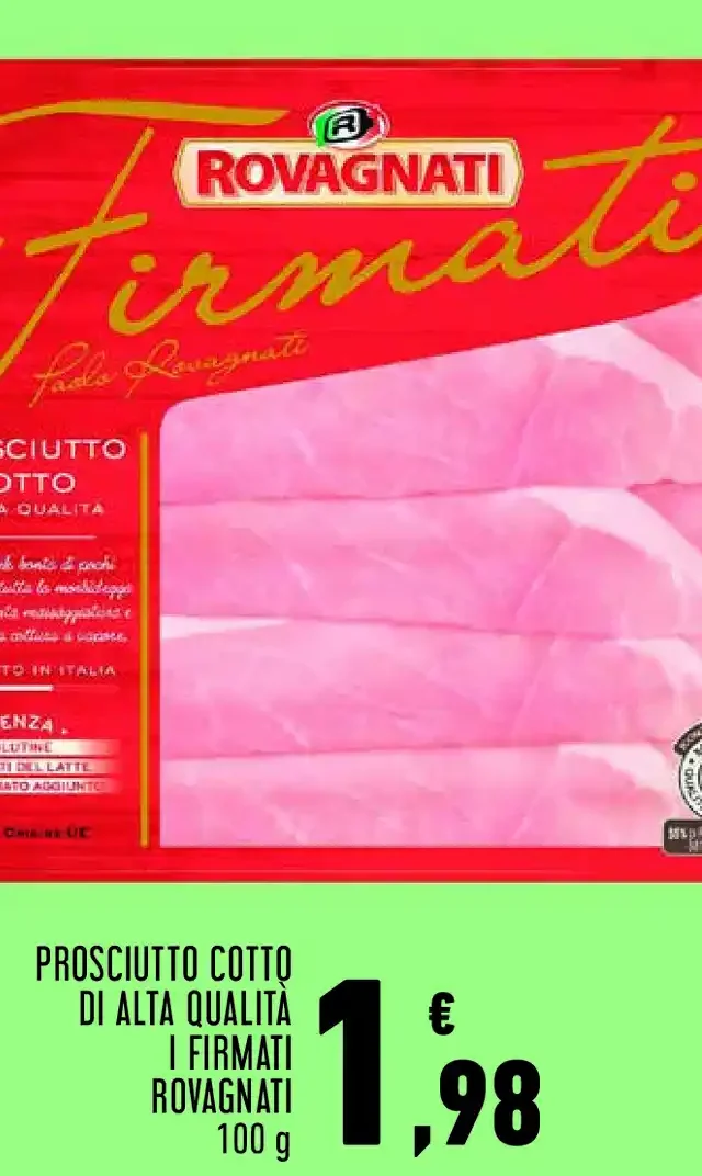 Prosciutto cotto di alta qualità I Firmati Rovagnati