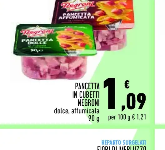 Pancetta in cubetti Negroni