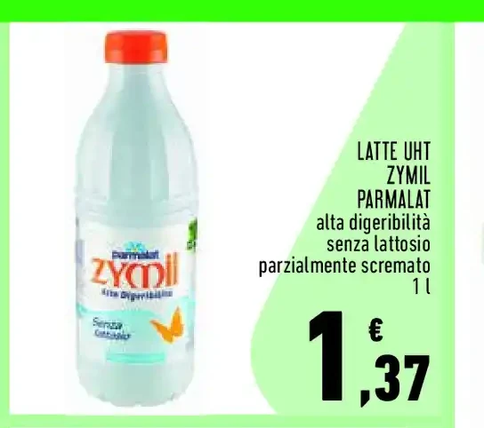 Latte UHT Zymil Parmalat