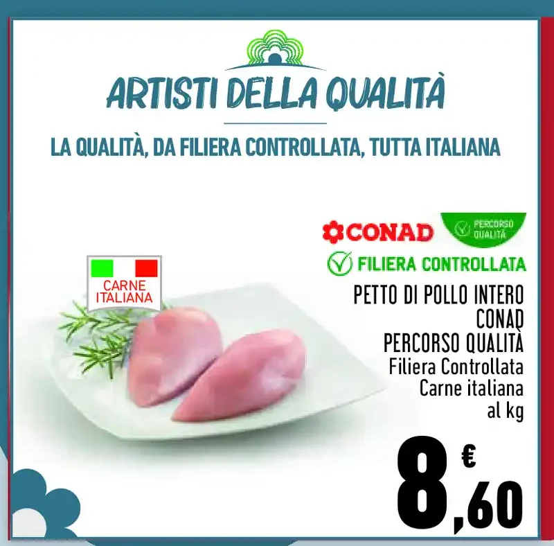 Petto di pollo intero Conad