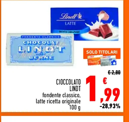 Cioccolato Lindt