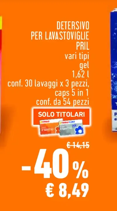 Detersivo per lavastoviglie Pril