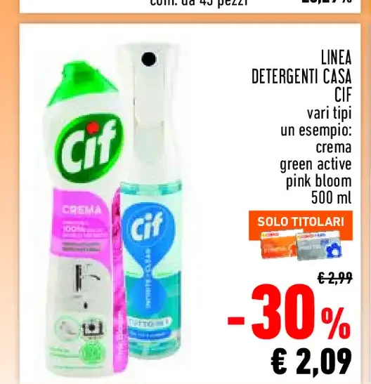 Detergenti casa Cif