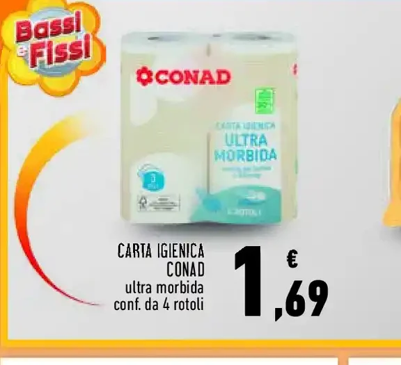 Carta igienica Conad Ultra Morbida