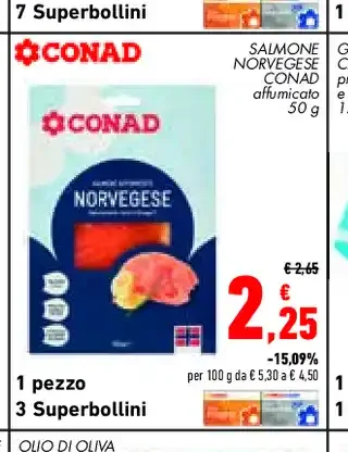 Salmone norvegese Conad