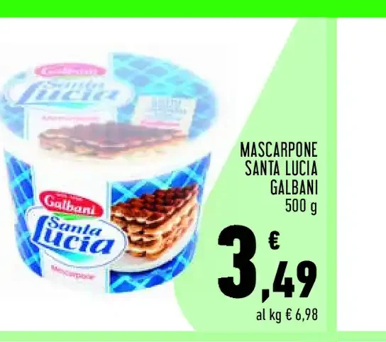 Mascarpone Santa Lucia Galbani