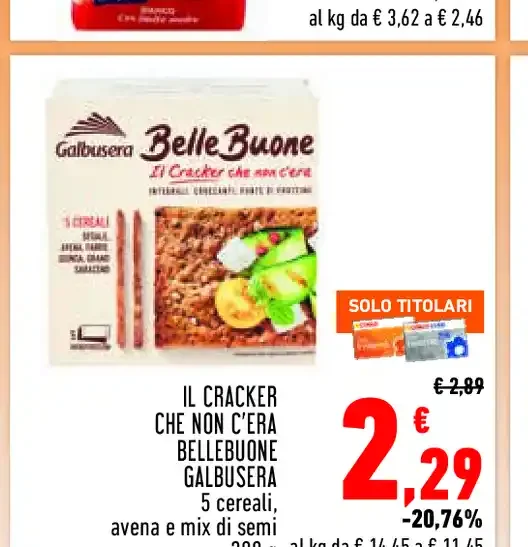 Cracker Belle Buone Galbusera